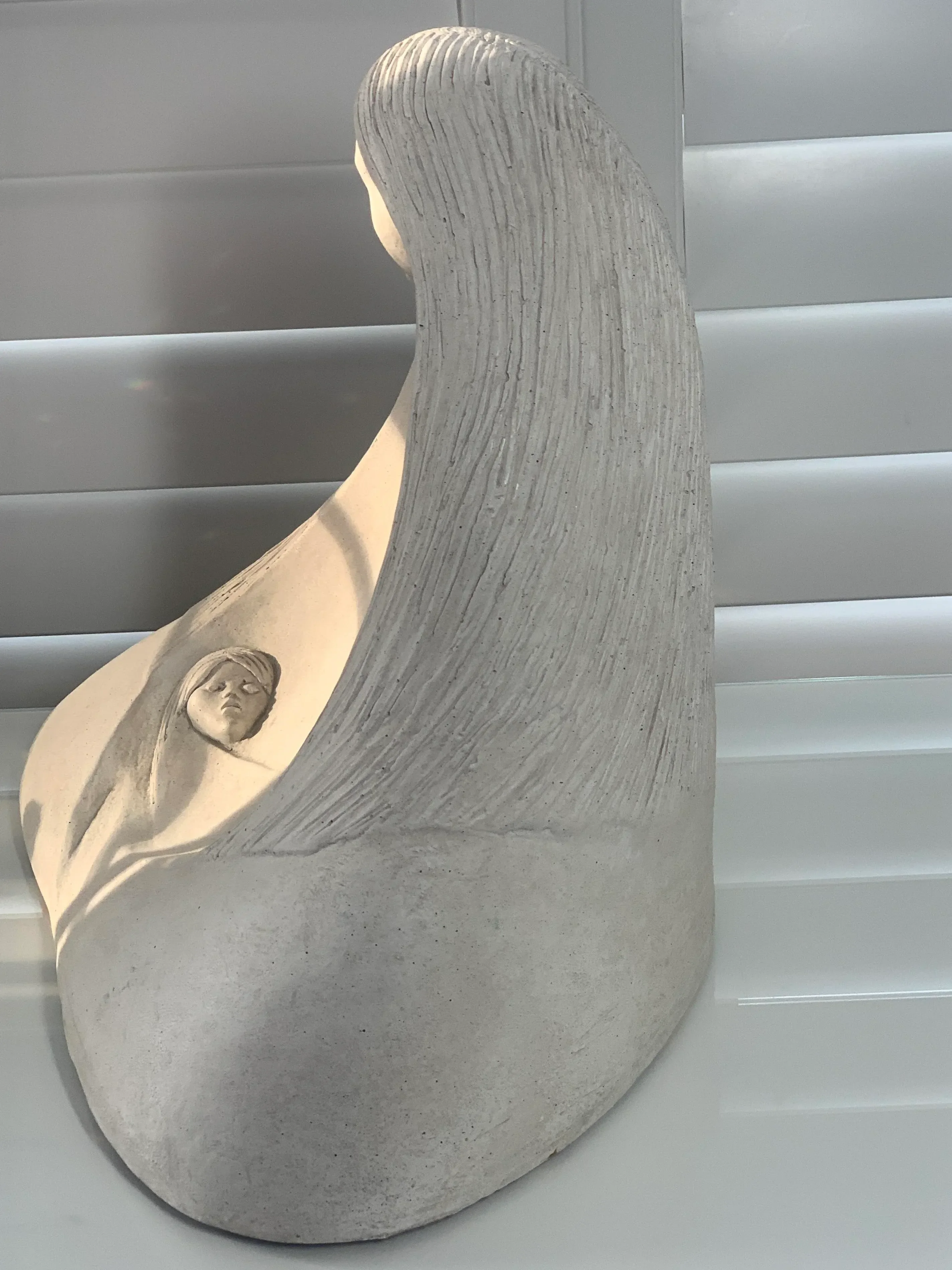 Austin Productions La Madre Sculpture – Acoma Series, Signed 1983