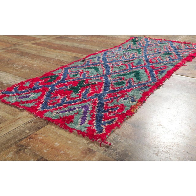Vintage Boucherouite Moroccan Rag Rug - 02'05 X 05'06 For Sale In Dallas - Image 6 of 9