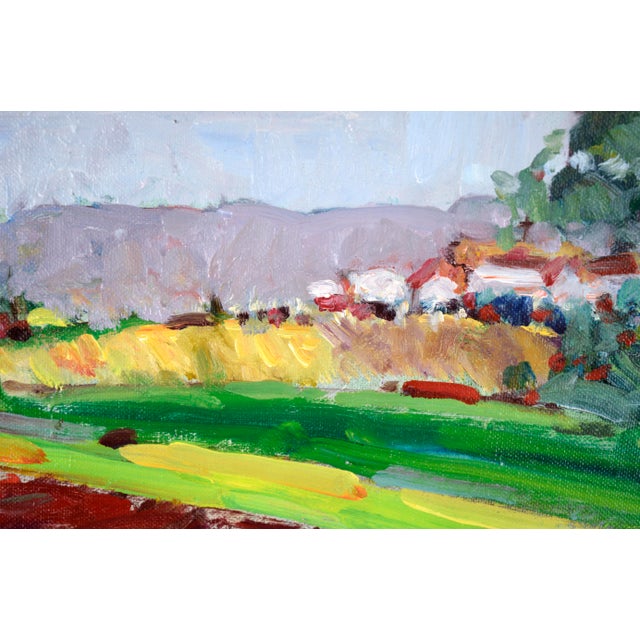 "Salinas Valley Farm" - Fauvist Landscape in Oil on Artist's Board by Will Light For Sale In Monterey, CA - Image 6 of 11