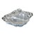 Lunt Silverplate Two‑Compartment Serving Dish v-38, 12” × 9”, Heavy Ornate Floral Divider - Entertaining, Barcart, Palm Beach Regency - See Pics! For Sale