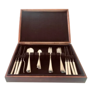 Luxor Silver Plate Alvin Flatware , Set of 24