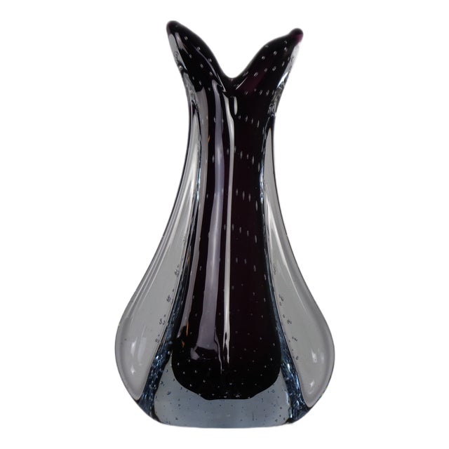 Murano Glass Vase from Fratelli Toso, Italy, 1960s For Sale