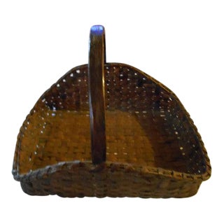 Vintage Rectangle Basket For Sale