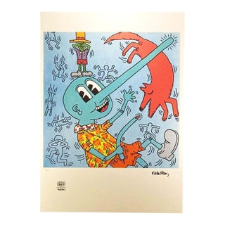After Keith Haring, Composition, Limited Edition Lithograph, 1990s For Sale