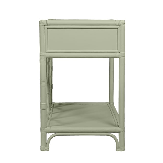 Wood Ivy Nightstand - Celery Green For Sale - Image 7 of 10