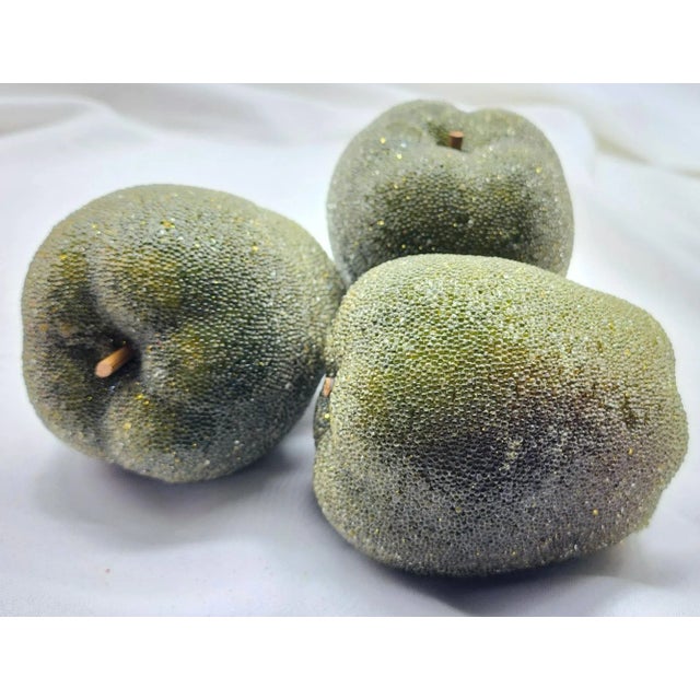 A popular trend in the 50's and 60's were faux fruits that had been "sugared". These pieces were hand coated in a finish...