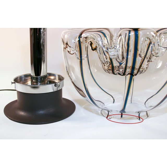 Space Age Table Lamp in Hand-Blown Murano Glass from Targetti Sankey, Italy, 1970s For Sale - Image 13 of 16