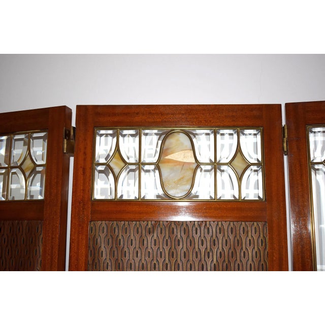 Antique Art Nouveau Folding Screen, Vienna For Sale - Image 6 of 8