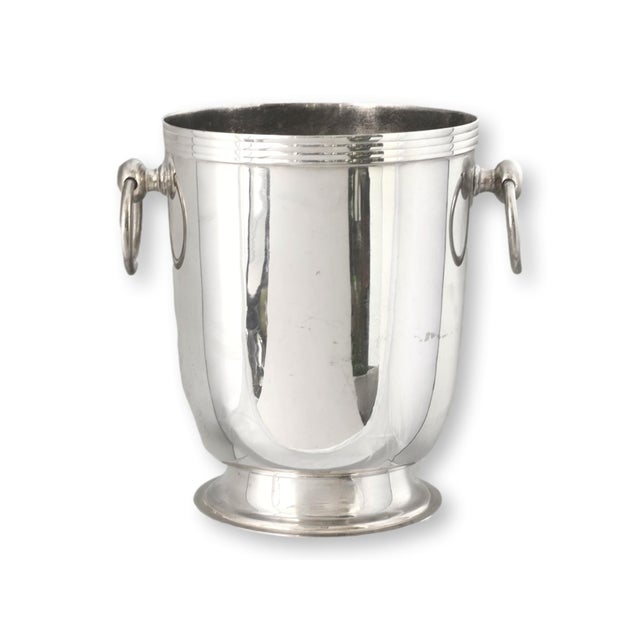 Vintage French Silverplate Champagne Bucket For Sale - Image 4 of 7