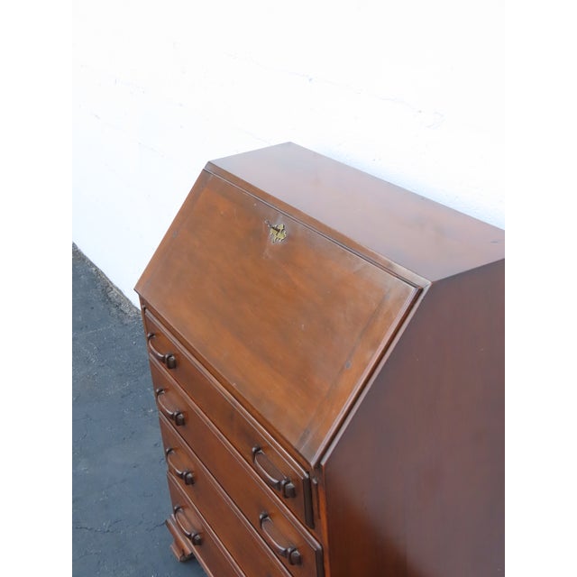 Early 1900s Art Deco Secretary Desk 6678 For Sale - Image 9 of 18