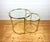 Vintage Nesting Tables in Brass and Glass, 1970s, Set of 2 For Sale - Image 14 of 14