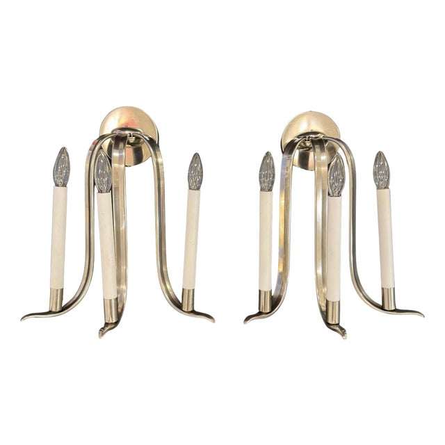 Mid-20th Century Pair Art Deco Period Sconces Germany For Sale
