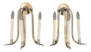 Mid-20th Century Pair Art Deco Period Sconces Germany