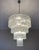 Murano Glass Chandelier with Tubular Glass Prisms in Clear Glass. Contemporary Chandelier in Traditional Italian Mid-...