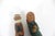 Vintage Hand Carved Painted Wood Man and Woman Folk Art Couple Figurines Carving, Shelf Decor For Sale - Image 11 of 12