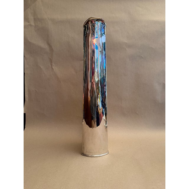 Monumentally Large Plata Lappas Silver Plate Pitcher With Horn Handle For Sale In New York - Image 6 of 9