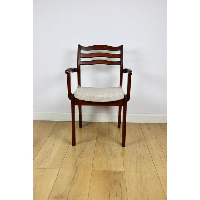 1970s Vintage Office Chairs in Beige Boucle, 1970, Set of 3 For Sale - Image 5 of 14