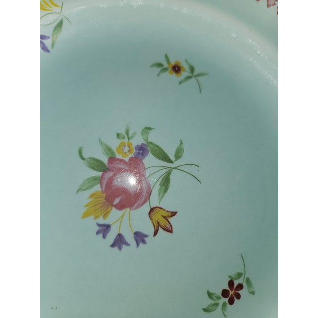 English English Calyx Ironstone Plates by Adam's Lowestoft - Set of 6 For Sale - Image 3 of 5
