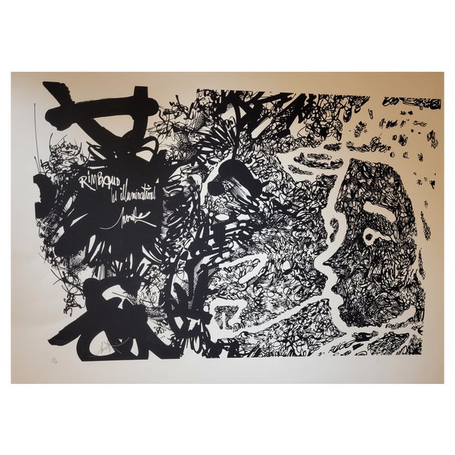 Raymond Moretti, Rimbaud 3, 1970, Original Lithograph For Sale