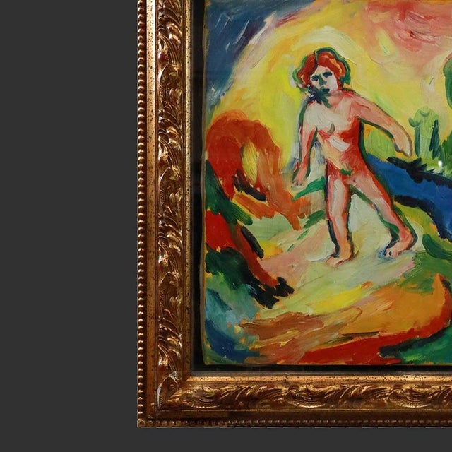 Mimmo Germana, Figurative Composition, Oil on Canvas, Framed For Sale - Image 18 of 18