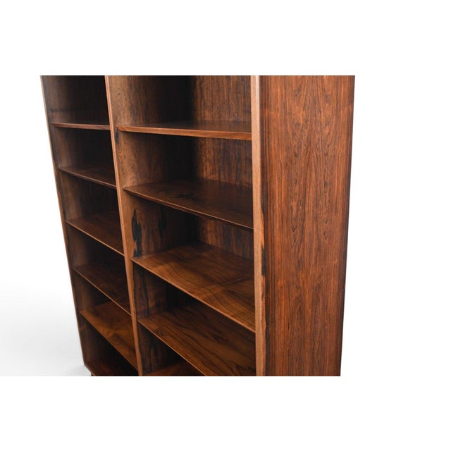 Mid 20th Century Carlo Jensen Double Rosewood Bookcase by Hundevad + Co #1 For Sale - Image 9 of 9