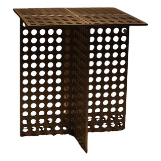 Partial Presence Aluminium Side Table by Bureau of Entropy For Sale