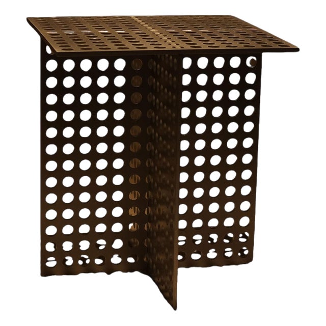 Partial Presence Aluminium Side Table by Bureau of Entropy For Sale