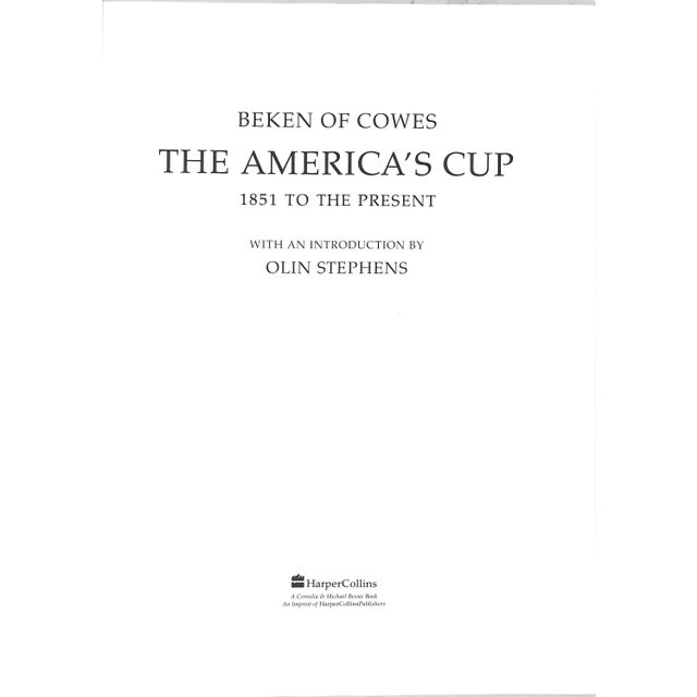 Traditional "Beken of Cowes: The America's Cup 1851 to the Present" 1990 Stephens, Olin [Introduction By] For Sale - Image 3 of 8