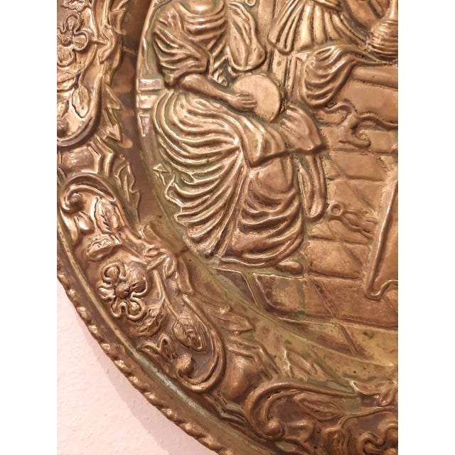 Embossed Brass English Pub Brass Wall Plaque For Sale In Fayetteville, AR - Image 6 of 8