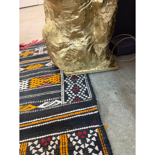 Custom - Made Cave Rock Formation Gold Finish Resin Floor Mirror For Sale In Miami - Image 6 of 9