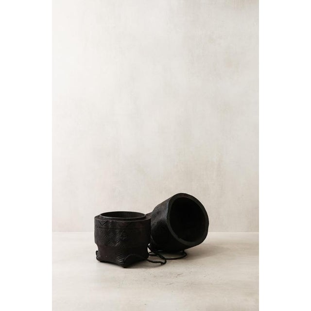 Kuba Carved Cylindric Box For Sale - Image 3 of 6