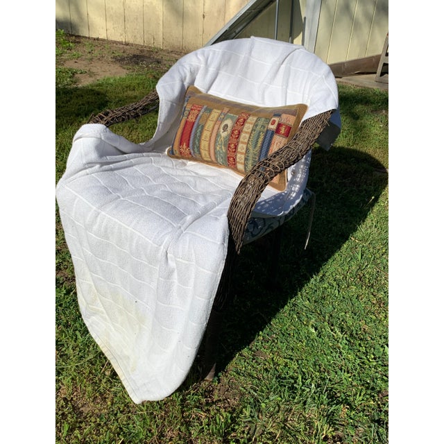 Textile Classical Back Support Pillow For Sale - Image 7 of 10