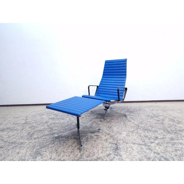 Set of 124 Leather Lounge Chair and Ottoman by Hermann Miller for Vitra, 1958 For Sale - Image 13 of 13