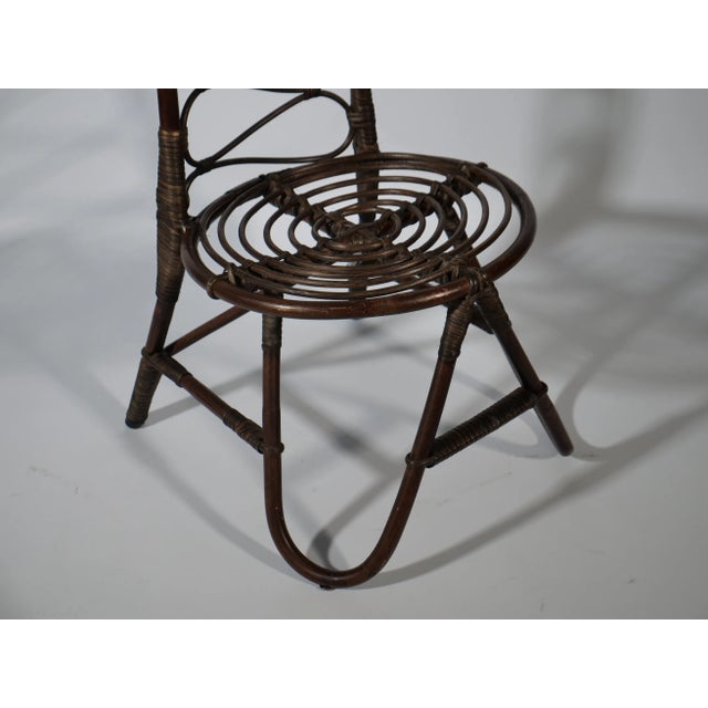 High Bamboo Chair by Dirk Van Sliedrecht for Rohe Noordwolde, 1950s For Sale - Image 10 of 12