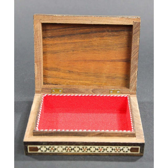 Black Middle Eastern Moorish Handcrafted Mosaic Decorative Trinket Box For Sale - Image 8 of 10