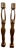 Mid-Century Modern Sculptural Wooden Female Candleholders, 1970s, Set of 2 For Sale