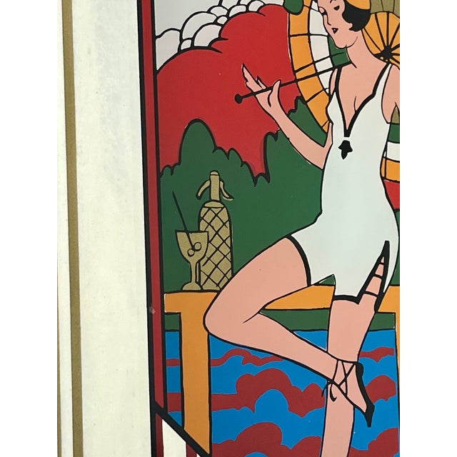 A beautiful Art Deco mirror is a popular decorative print that depicts a woman, sometimes referred to as a "flapper girl,"...