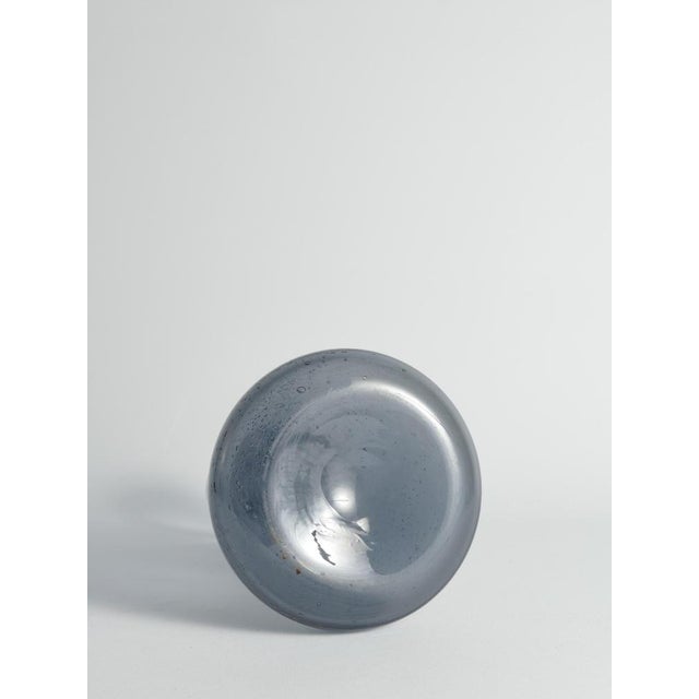 Scandinavian Modern Blue Glass Vase by Erik Höglund for Boda, Sweden, 1960s For Sale - Image 9 of 14