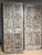 Midcentury Carved Entry Doors in Distressed Wood Architectural Statement Panels 80x30 For Sale - Image 11 of 14