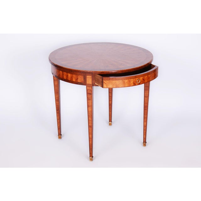 Small Empire Table in Mahogany and Cherry, 1840s For Sale - Image 12 of 12