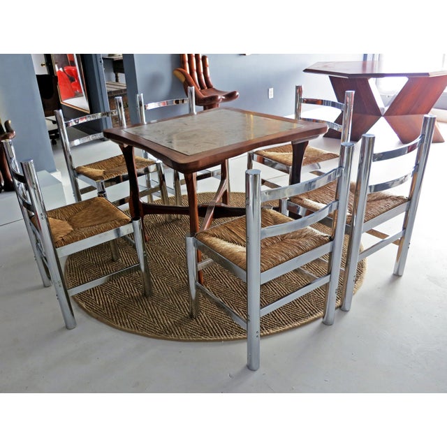 A set of six Sillas Mexico "Mexican Chairs" designed by Diego Matthai (born 1942-) in 1971 and had a limited production....