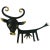 Metal Walter Bosse Cow Sculpture Brass Key Hanger attributed to Hertha Baller, Austria, 1950s For Sale - Image 7 of 7