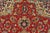 Red Fine Qom Rug 3’5” X 4’10” Red Wool/Silk Traditional Hand-Knotted Carpet For Sale - Image 8 of 12