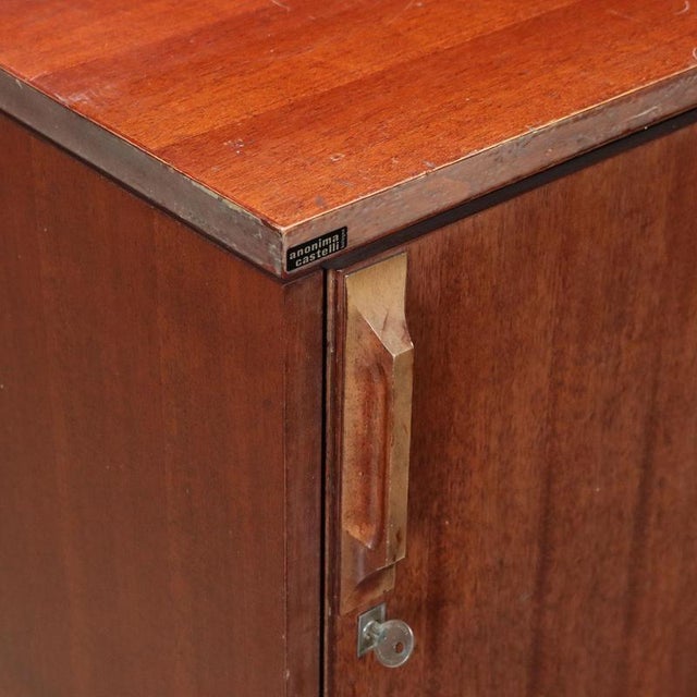 Vintage Laminate Teak Cabinet from Anonima Castelli, Italy, 1960s-1970s For Sale - Image 5 of 13