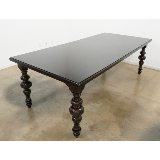 Turned Leg Extendable Dining Table For Sale - Image 10 of 16