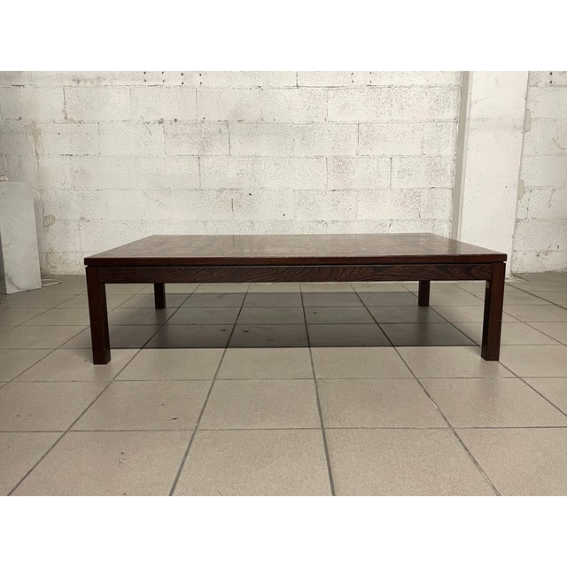 Danish coffee table produced in the 1970s by Tranekaer Furniture based on a design by Rolf Middelboe & Gorm Lindum. The...