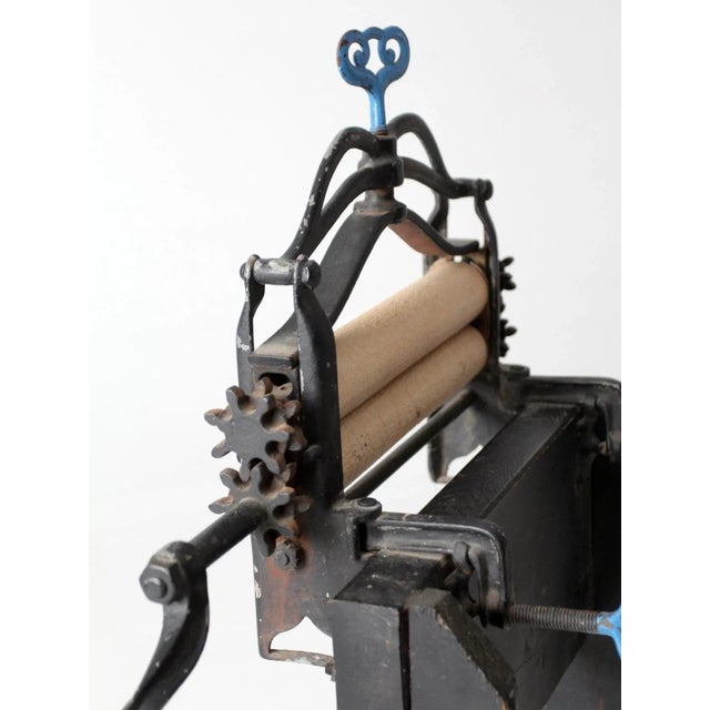 Antique Laundry Wash Wringer With Stand For Sale - Image 9 of 12