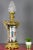 Large Chinoiserie Style French Gilt Bronze and Hand Painted Porcelain Table Lamp For Sale - Image 3 of 18