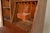 Wood Antique Victorian Carved Tiger Oak Side-by-Side Bookcase With Drop Front Secretary Desk, Circa 1900 For Sale - Image 7 of 15