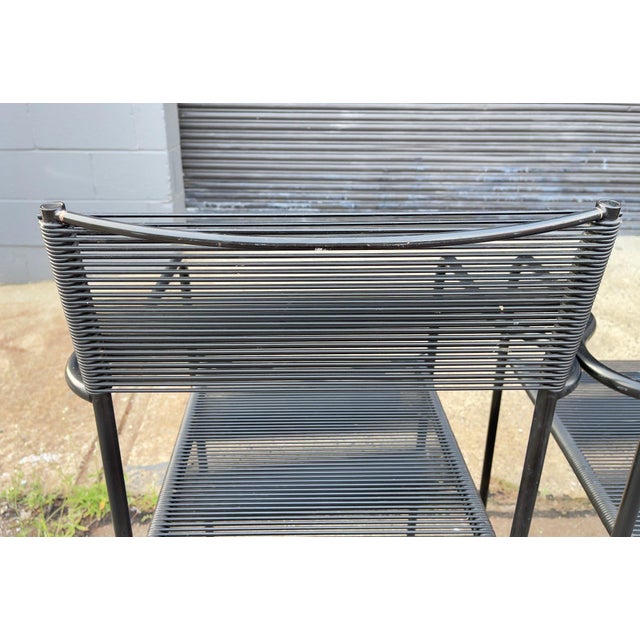 Vintage Italian Spaghetti Strap Armchairs Modèle 131 Attributed to Giandomenico Belotti for Alias, Set of 4 For Sale - Image 13 of 15